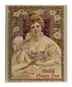 OUTSTANDING COCA-COLA CHEWING GUM HILDA CLARK SIGN