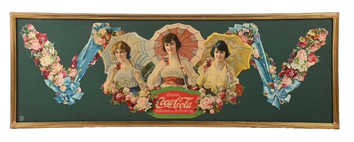 COCA-COLA UMBRELLA FESTOON W/ WOMEN GRAPHIC