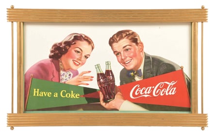 COCA-COLA HAVE A COKE CARDBOARD SIGN