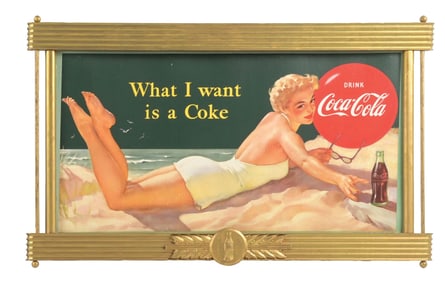 COCA-COLA "WHAT I WANT" POSTER SIGN