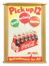 COCA-COLA "PICK UP 12" POSTER