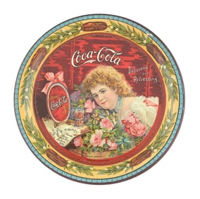 1901 COCA-COLA TIP TRAY W/ HILDA CLARK GRAPHIC