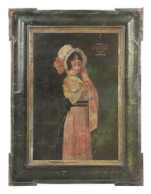 COCA-COLA SELF-FRAMED BETTY SIGN