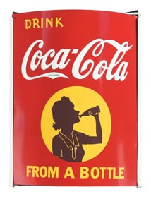 COCA-COLA STRING HOLDER W/ SILHOUETTE GIRL GRAPHIC