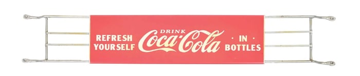 REFRESH YOURSELF DRINK COCA-COLA IN BOTTLES DOOR PUSH BAR