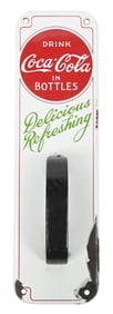 DRINK COCA-COLA PORCELAIN DOOR HANDLE