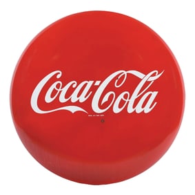 COCA-COLA BUTTON SIGN