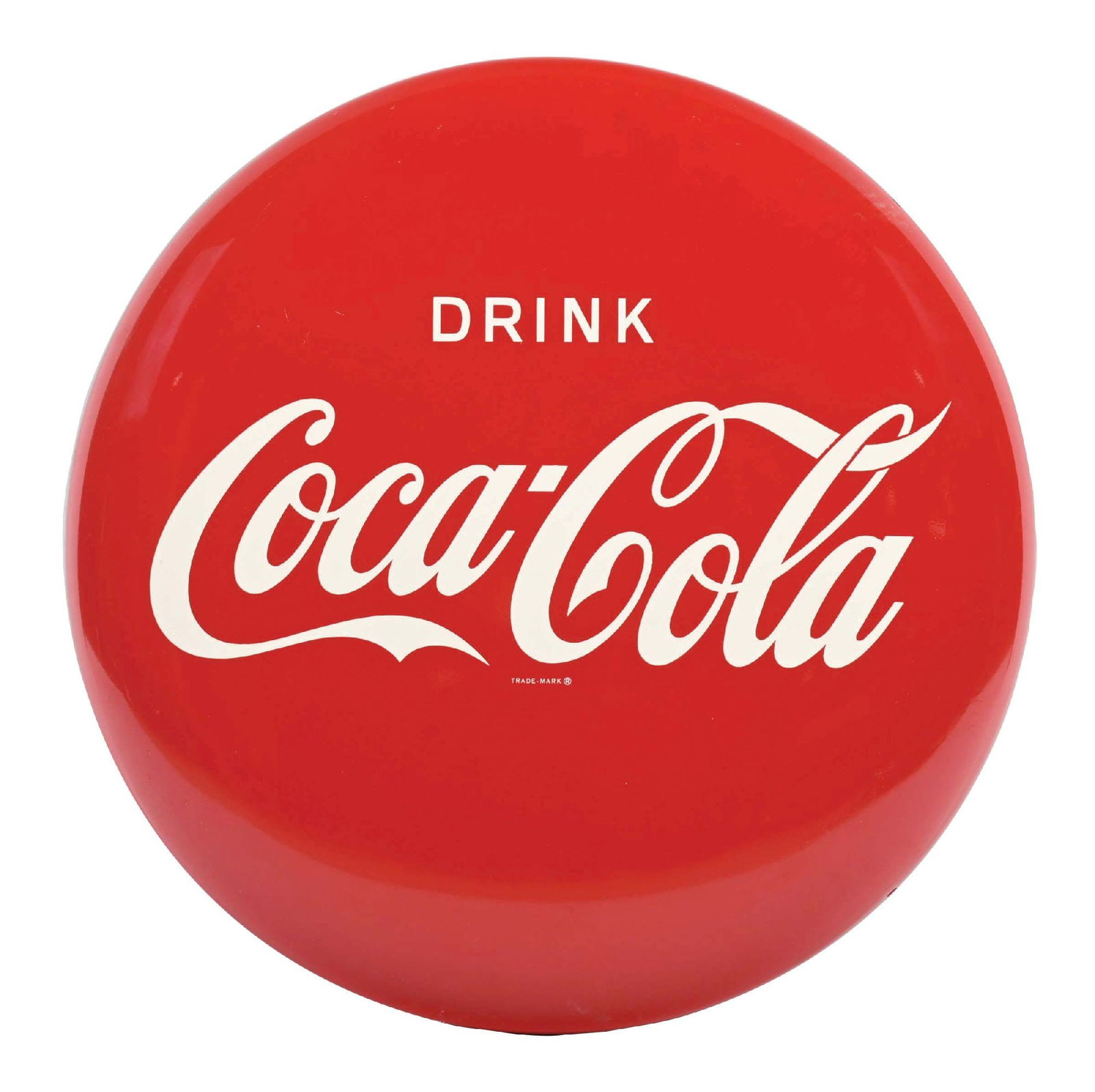 DRINK COCA-COLA BUTTON SIGN (1 of 2)