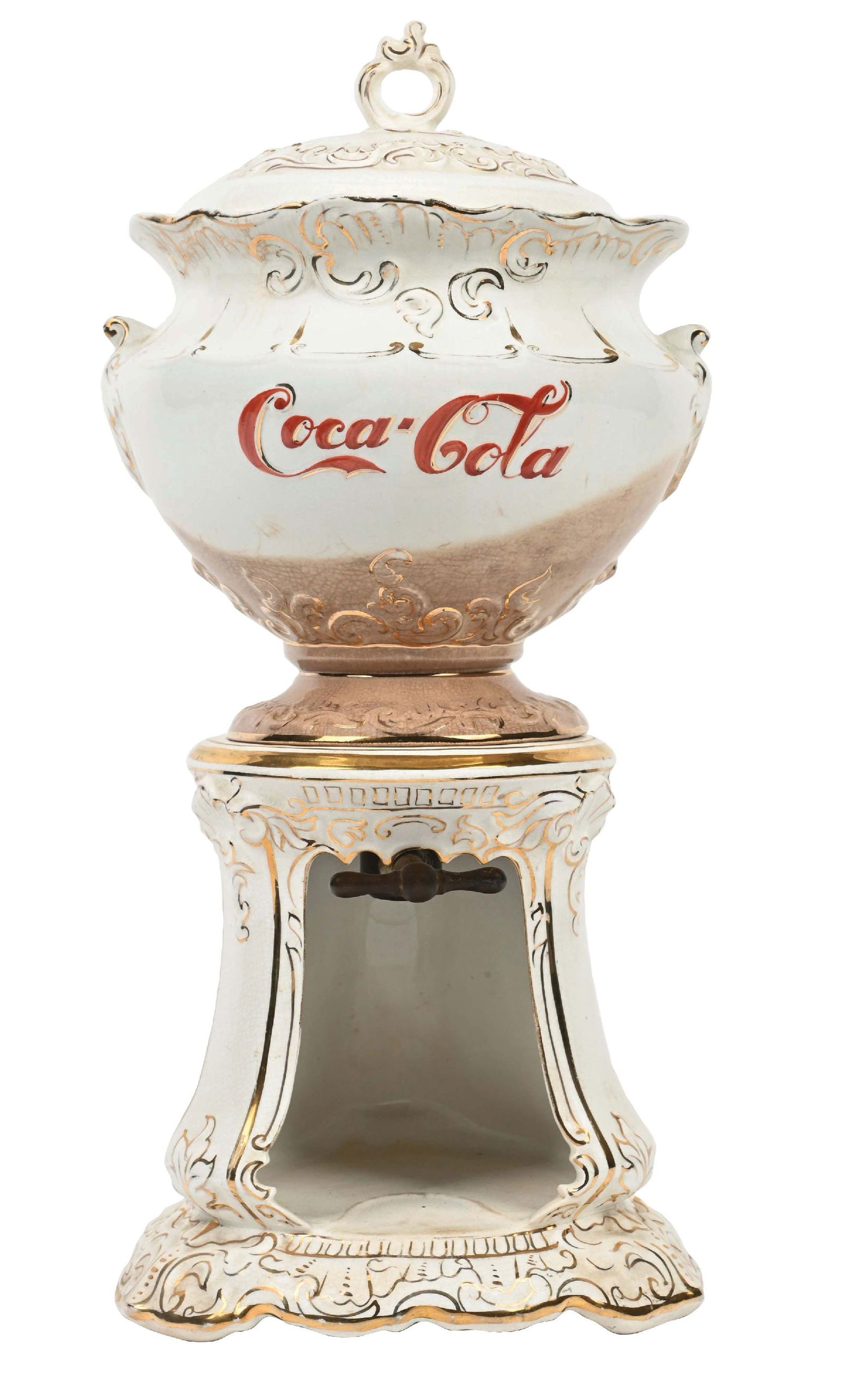 EARLY COCA-COLA CERAMIC SYRUP DISPENSER (1 of 4)