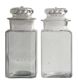 COLLECTION OF 2 COCA-COLA CHEWING GUM JARS