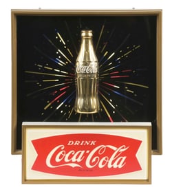 VINTAGE COCA-COLA STARBURST LIGHT-UP SIGN