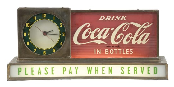 COCA-COLA COUNTERTOP LIGHT-UP SIGN