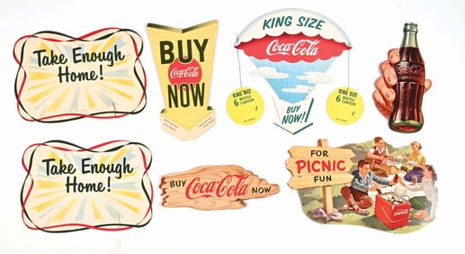 COLLECTION OF COCA-COLA CARDBOARD MOTION DISPLAYS.
