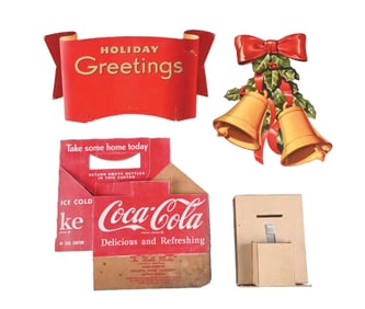 COCA-COLA "HOLIDAY GREETINGS" MOTION DISPLAY SIGN