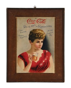 PAINTED COCA-COLA HILDA CLARK IMAGE