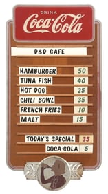 DRINK COCA-COLA LUNCH MENU CHART