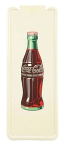 COCA-COLA PILASTER SIGN WITH BOTTLE GRAPHIC