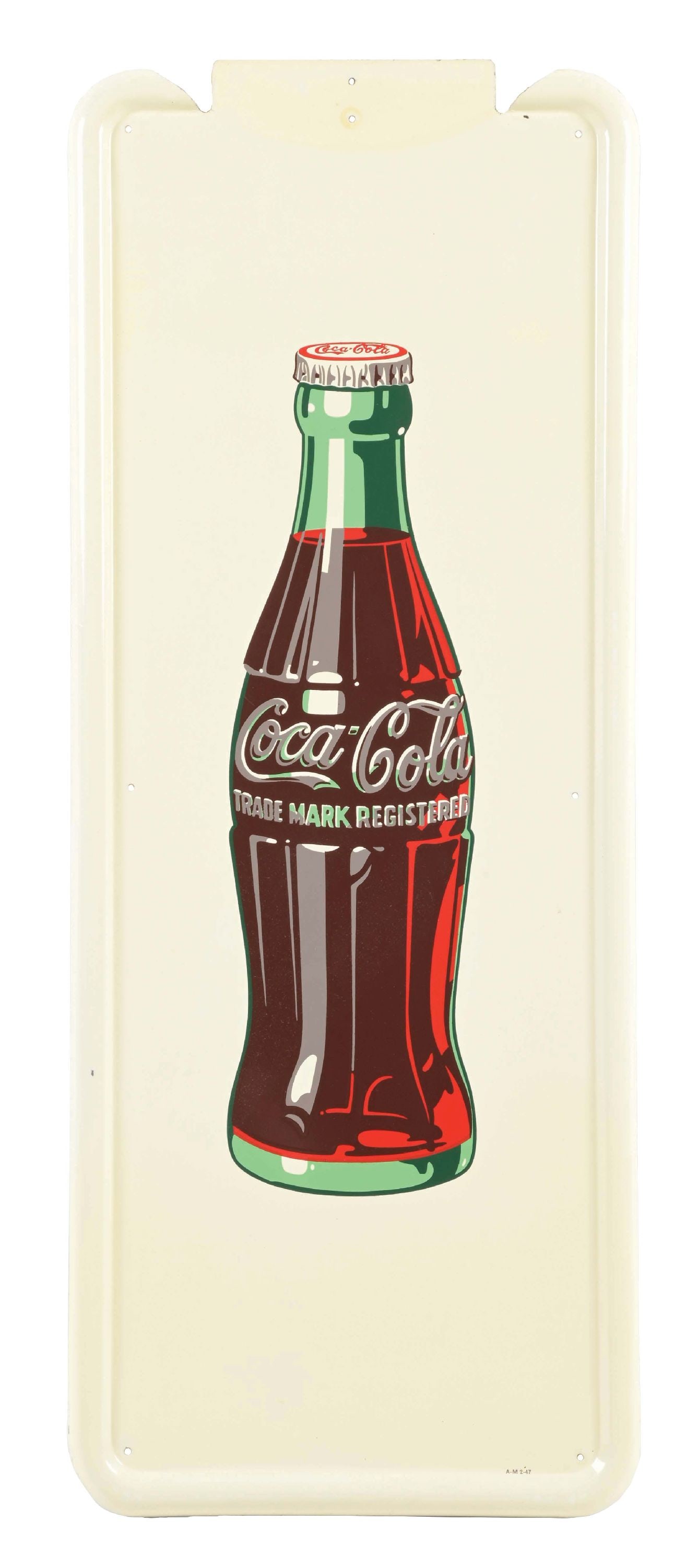 COCA-COLA PILASTER SIGN WITH BOTTLE GRAPHIC (1 of 3)