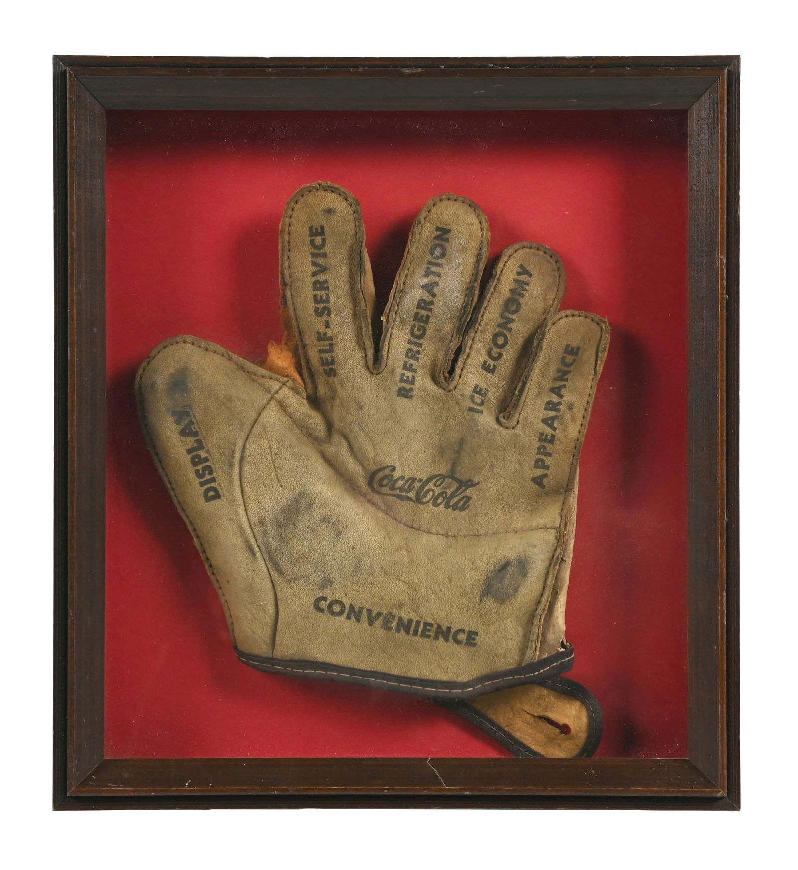 COCA-COLA PROMOTIONAL BASEBALL GLOVE (1 of 2)