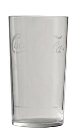 COCA-COLA STRAIGHT SIDED FLARE GLASS