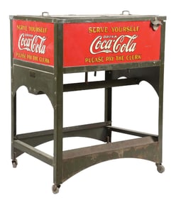 COCA-COLA GLASSCOCK DOUBLE-DOOR COOLER