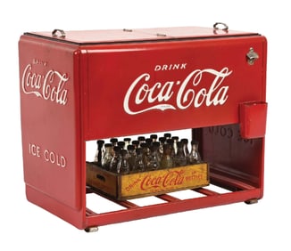 COCA-COLA WESTINGHOUSE SALESMAN SAMPLE COOLER