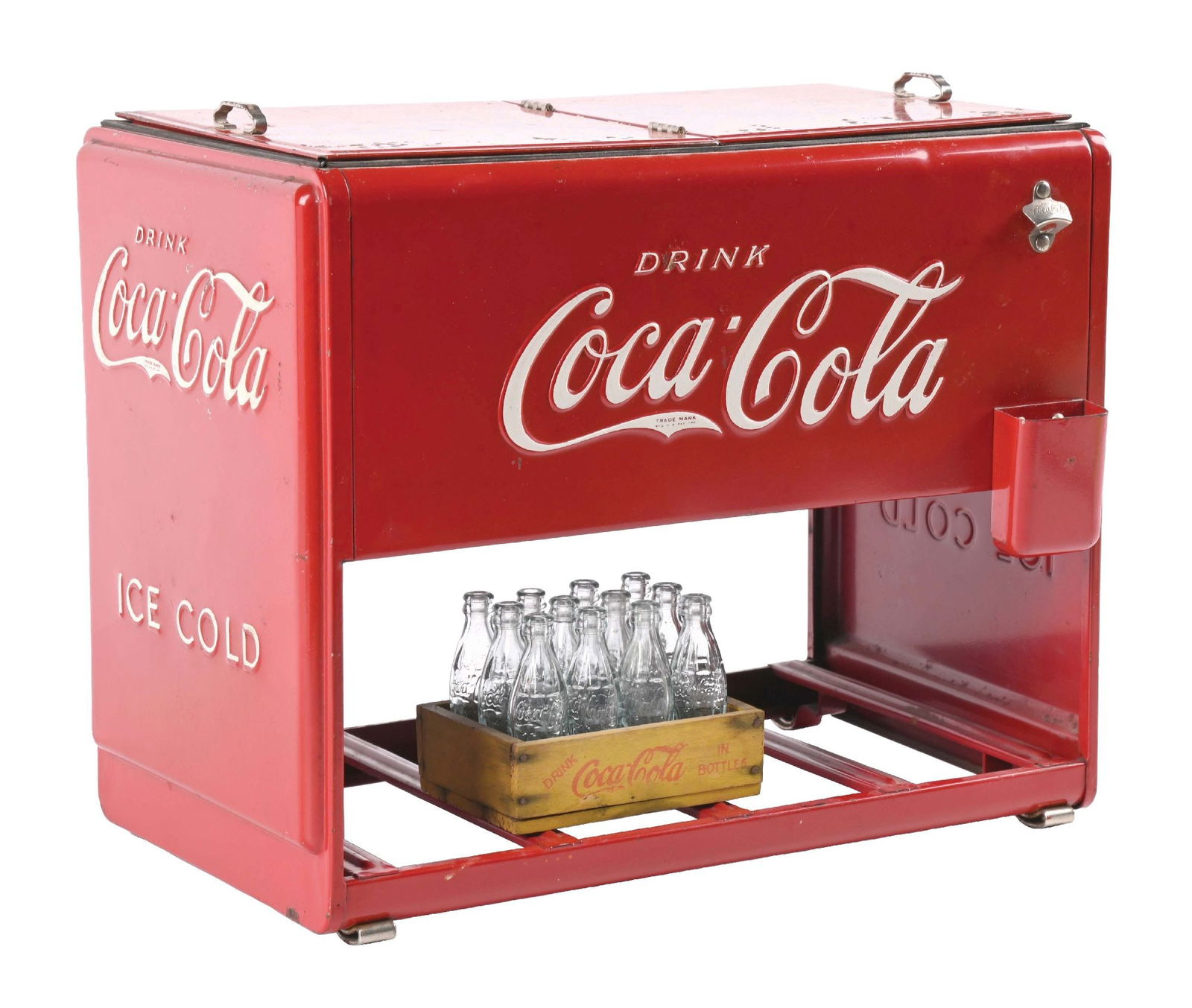 COCA-COLA SALESMAN SAMPLE WESTINGHOUSE COOLER WITH CASE (1 of 4)