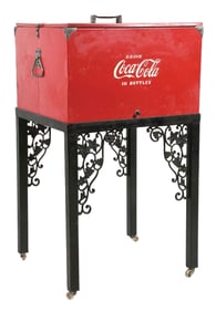 DRINK COCA-COLA IN BOTTLES COOLER WITH STAND