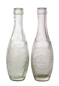 COLLECTION OF 2 COCA-COLA TEN PIN BOTTLES