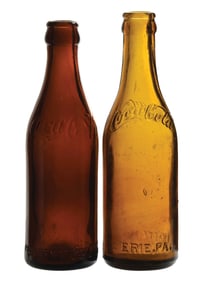 COLLECTION OF 2 GLASS COCA-COLA BOTTLES