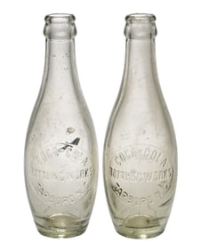 COLLECTION OF 2 COCA-COLA TEN PIN BOTTLES