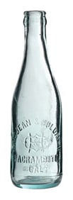 COCA-COLA SACRAMENTO, CA. GLASS BOTTLE