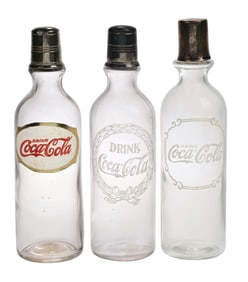 COLLECTION OF 3 COCA-COLA SYRUP BOTTLES