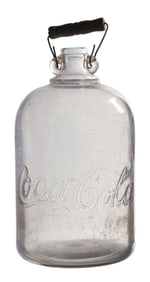 IMPRESSIVE EMBOSSED COCA-COLA SYRUP JUG
