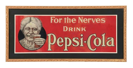 OUTSTANDING PEPSI-COLA "GRANDMA" SIGN