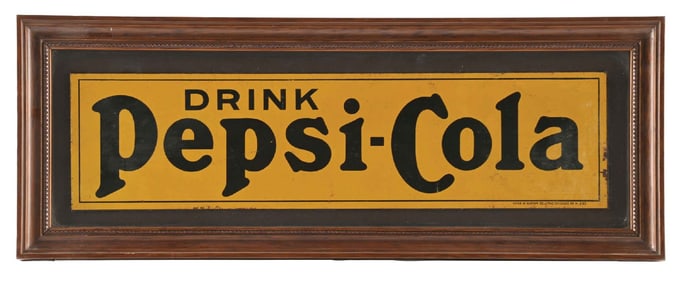 EARLY DRINK PEPSI-COLA SIGN