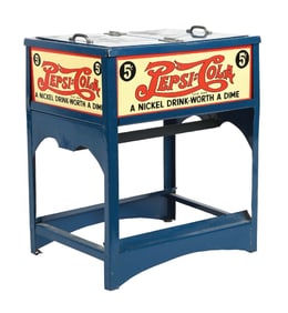 5¢ PEPSI-COLA MINIATURE COOLER