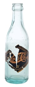 PEPSI-COLA GREENSBORO, NC GLASS BOTTLE W/ ORIG PAPER LABEL