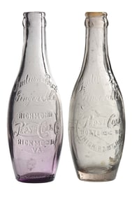 COLLECTION OF 2 EARLY 20TH CENTURY PEPSI-COLA BOTTLES