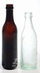 COLLECTION OF 2 PEPSI-COLA GLASS BOTTLES