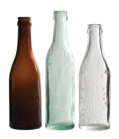 COLLECTION OF 3 PEPSI-COLA GLASS BOTTLES