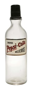 PEPSI-COLA "DELICIOUS" SYRUP BOTTLE