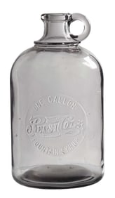 PEPSI-COLA FOUNTAIN SYRUP EMBOSSED ONE-GALLON JUG