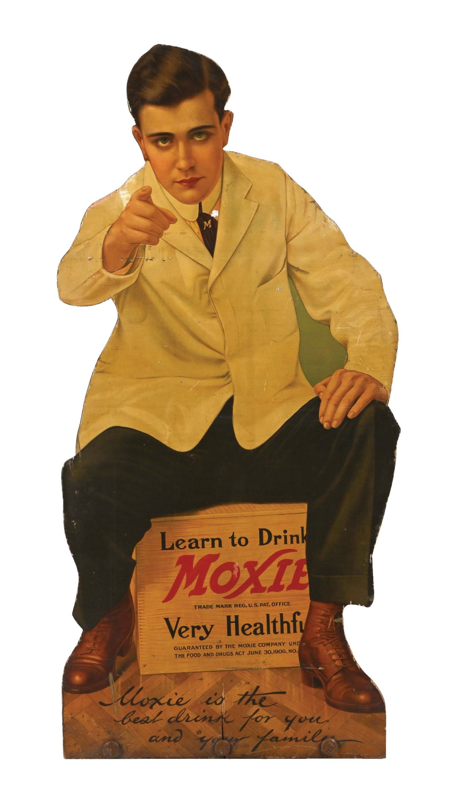 FANTASTIC MOXIE MAN DIE-CUT WOOD SIGN (1 of 2)
