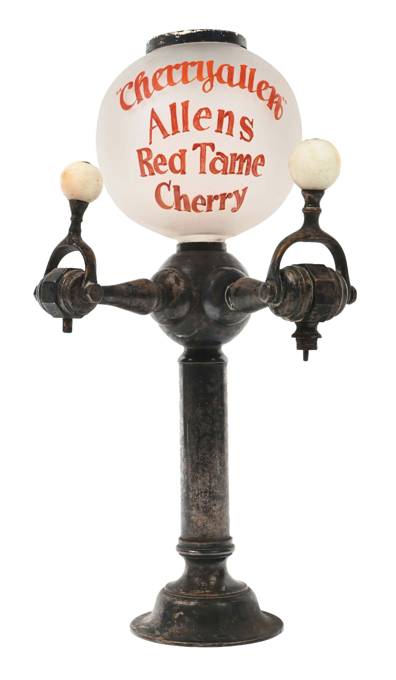 ALLEN'S RED TAME CHERRY SODA FOUNTAIN SYRUP DISPENSER (1 of 4)
