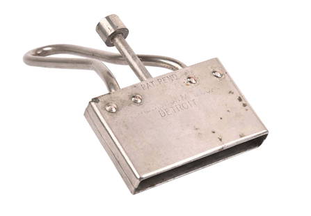BICHON ICE CREAM SANDWICH PRESS: C. 1920. Marked "THE BICHON MFG CO DETROIT PAT PEND.". CONDITION: Manual operation showing light wear and some oxidation. Complete with all parts and maker marked. Condition: (Good). Dimensions: 6" L.