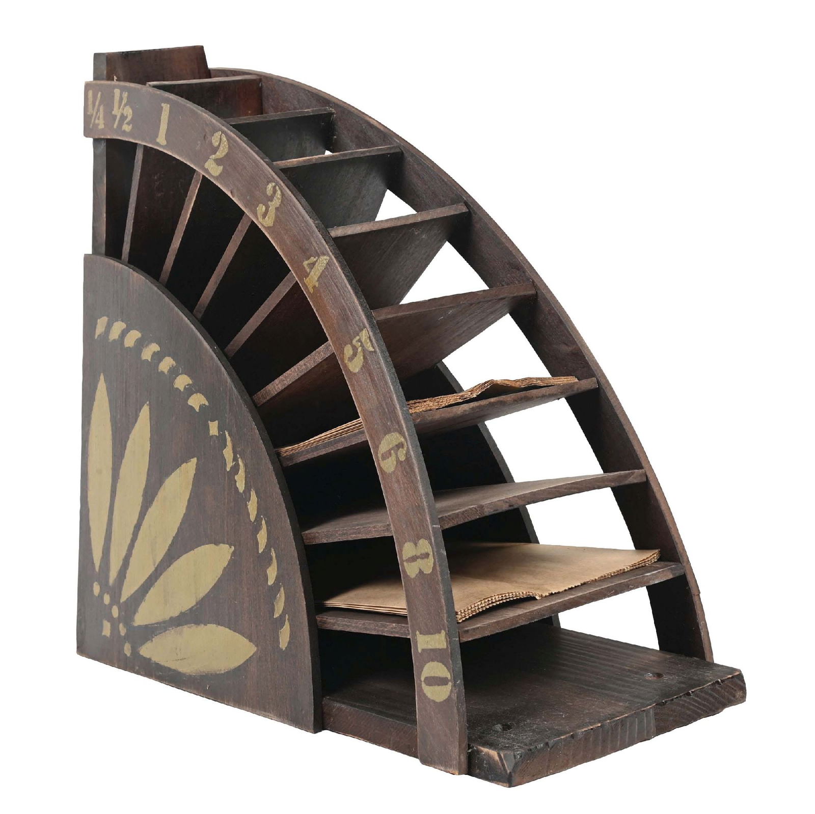 COUNTRY STORE COUNTERTOP PAPER BAG RACK (1 of 6)