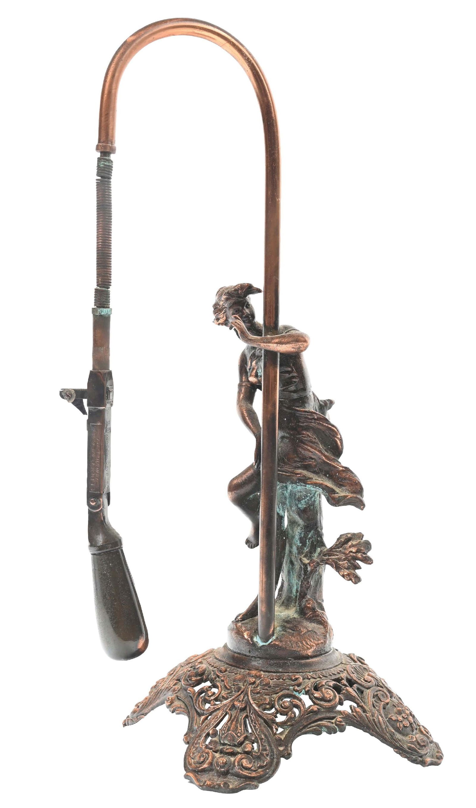 CAST BRONZE FIGURAL CIGAR LIGHTER (1 of 6)