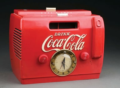 COCA-COLA COOLER RADIO W/ CLOCK