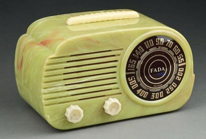 FADA MODEL 845 RADIO IN MARBLEIZED GREEN